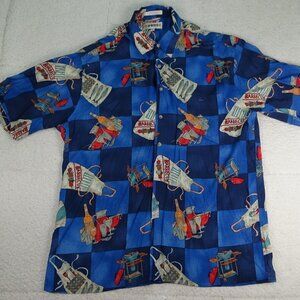 Campia Moda Blue Picnic Shirt X-Large